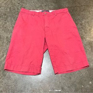 Polo Ralph Lauren Relaxed Fit Chino Shorts Salmon Flat Front Mens Size 32
